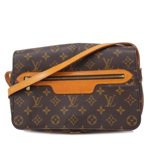 1240001051286 1 Louis Vuitton Saint Germain 28 Monogram Shoulder Bag Brown