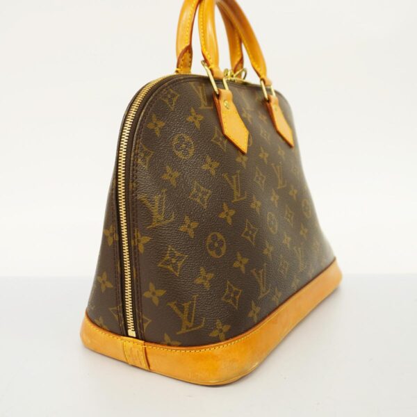 1240001051321 2 Louis Vuitton Alma Monogram Damier Handbag Brown