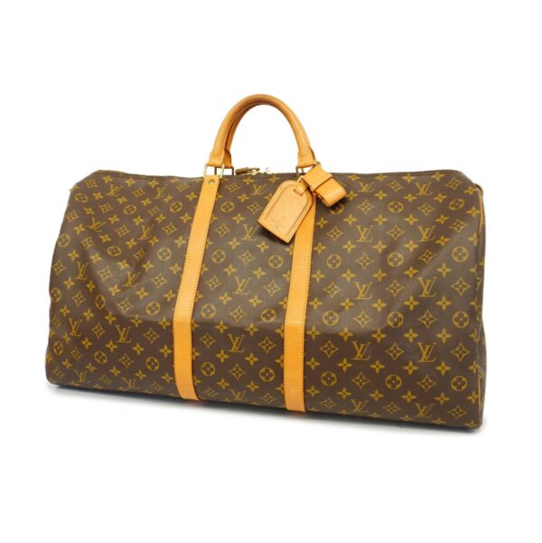 1240001051325 1 Louis Vuitton Keepall 60 Monogram Bag Brown