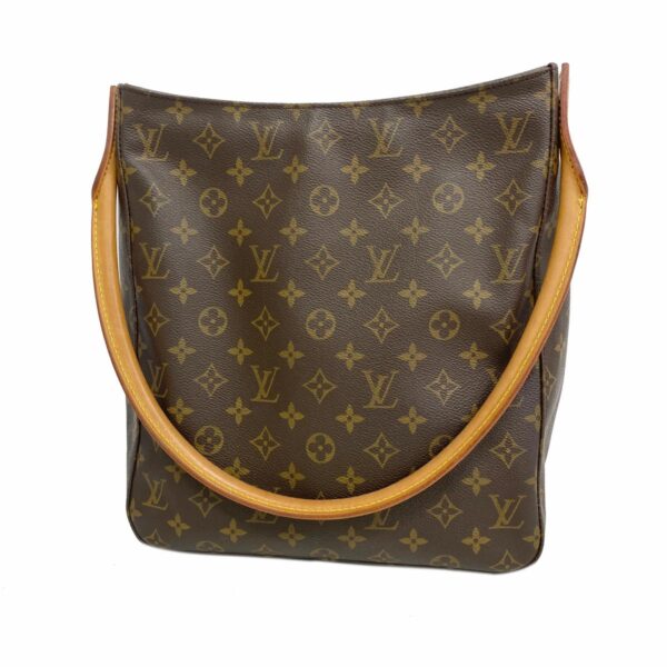 1240001051353 1 Louis Vuitton Looping GM Monogram Shoulder Bag Brown