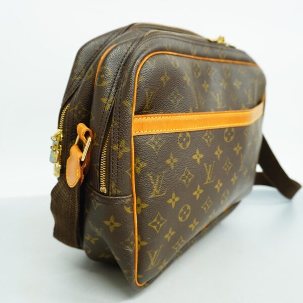 1240001051355 2 Louis Vuitton Reporter GM Monogram Shoulder Bag Brown