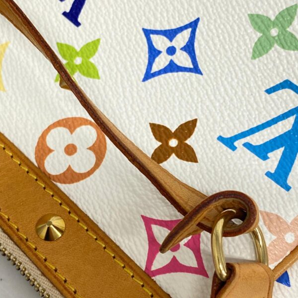 1240001051356 11 Louis Vuitton Pochette Accessoire Multicolor Pouch White