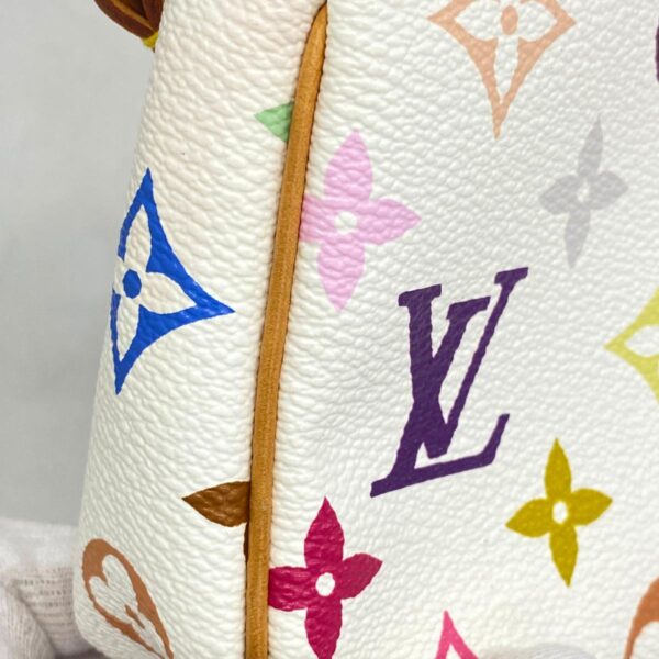 1240001051356 12 Louis Vuitton Pochette Accessoire Multicolor Pouch White