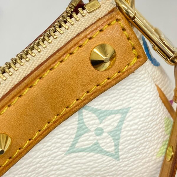 1240001051356 14 Louis Vuitton Pochette Accessoire Multicolor Pouch White