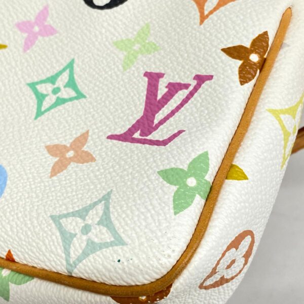 1240001051356 7 Louis Vuitton Pochette Accessoire Multicolor Pouch White