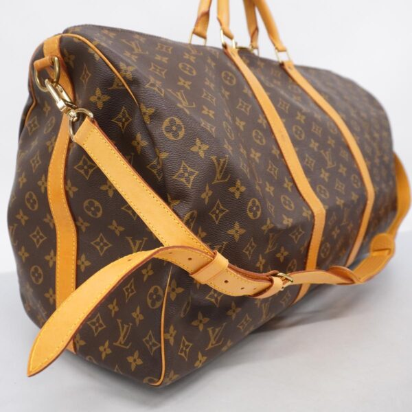 1240001051390 2 1 Louis Vuitton Keepall Bandouliere 60 Monogram Bag Brown