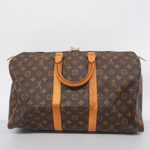 1240001051391 12 Louis Vuitton Keepall 45 Monogram Bag Brown