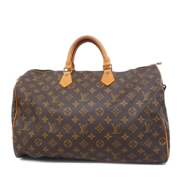 1240001051415 1 Louis Vuitton Speedy 40 Monogram Handbag Brown