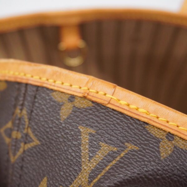 1240001051416 11 Louis Vuitton Neverfull MM Monogram Tote Bag Brown