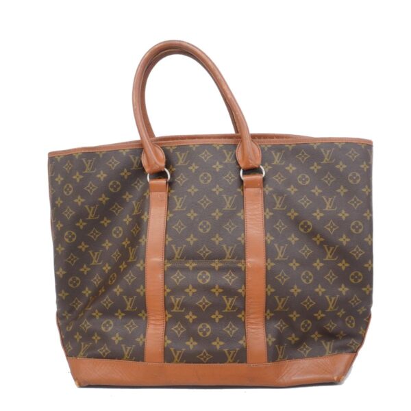 1240001051476 1 Louis Vuitton Sac Weekend GM Monogram Tote Bag Brown