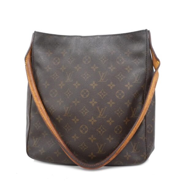 1240001051477 1 Louis Vuitton Looping GM Monogram Shoulder Bag Brown