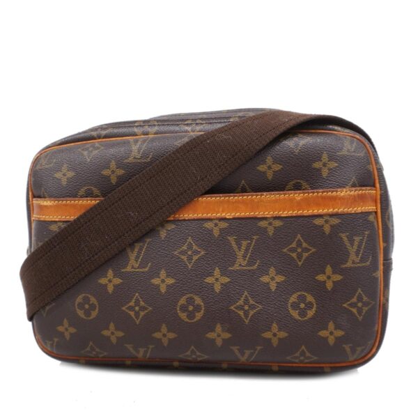 1240001051497 1 Louis Vuitton Reporter PM Monogram Shoulder Bag Brown