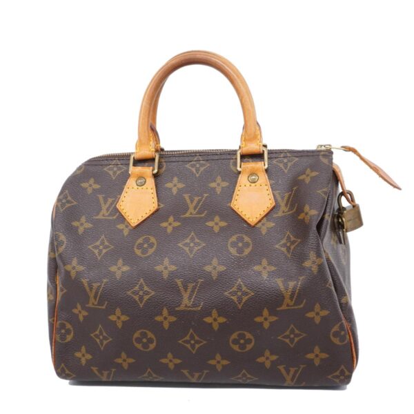 1240001051502 1 Louis Vuitton Speedy 25 Monogram Handbag Brown