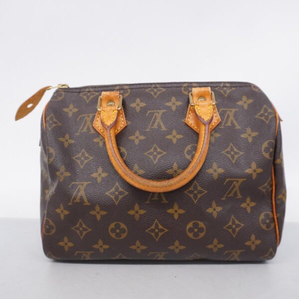 1240001051502 13 Louis Vuitton Speedy 25 Monogram Handbag Brown