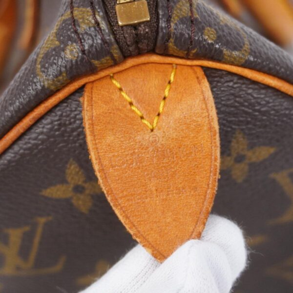 1240001051502 5 Louis Vuitton Speedy 25 Monogram Handbag Brown