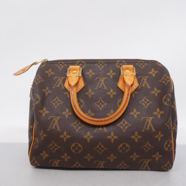 1240001051510 12 Louis Vuitton Speedy 25 Monogram Handbag Brown