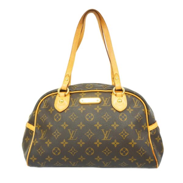 1240001051518 1 Louis Vuitton Montorgueil PM Monogram Shoulder Bag Brown