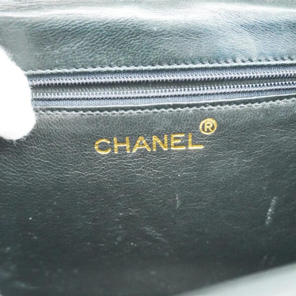 1240001051539 5 Chanel Chain Lambskin Shoulder Bag Black