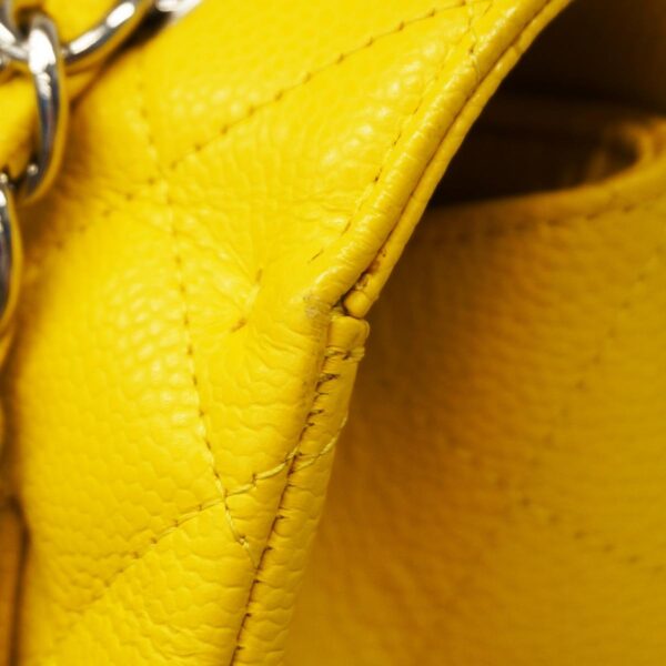 1240001051547 12 Chanel Deca Matelasse W Chain Caviar Skin Shoulder Bag Yellow