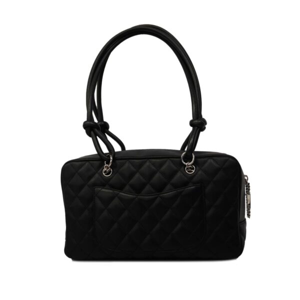 1240001051548 11 Chanel Cambon Lambskin Shoulder Bag Black