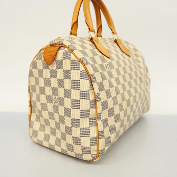 1240001051568 2 Louis Vuitton Speedy 30 Damier Azur Handbag White