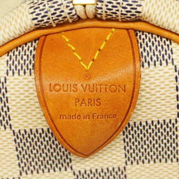 1240001051568 5 Louis Vuitton Speedy 30 Damier Azur Handbag White