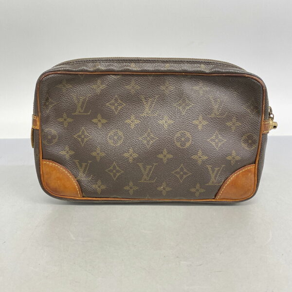 1240001051600 13 Louis Vuitton Marly Dragonne GM Monogram Clutch Bag Brown