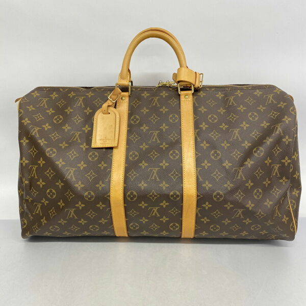 1240001051604 13 Louis Vuitton Keepall 55 Monogram Bag Brown