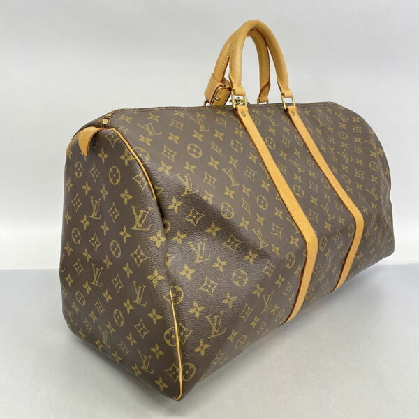 1240001051604 2 Louis Vuitton Keepall 55 Monogram Bag Brown