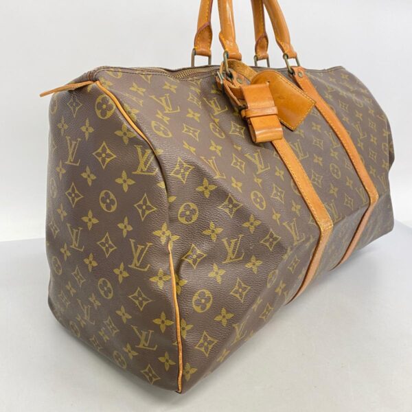 1240001051615 2 Louis Vuitton Keepall 50 Monogram Bag Brown