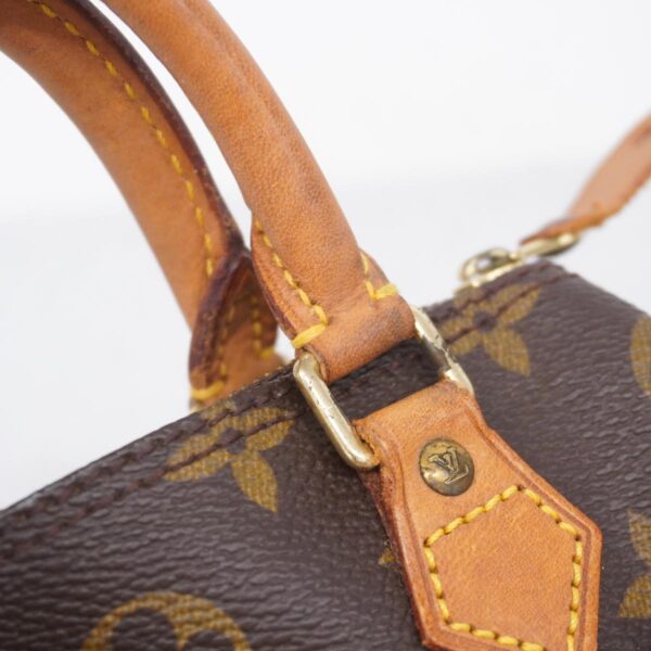 1240001051644 12 Louis Vuitton Mini Speedy Monogram Handbag Brown