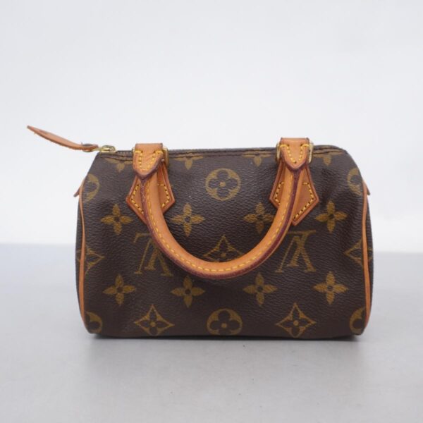 1240001051644 15 Louis Vuitton Mini Speedy Monogram Handbag Brown