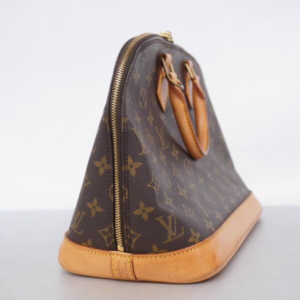 1240001051645 10 Louis Vuitton Alma Monogram Handbag Brown