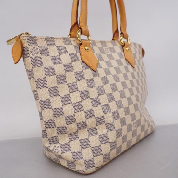 1240001051648 2 Louis Vuitton Saleya PM Damier Azur Tote Bag White