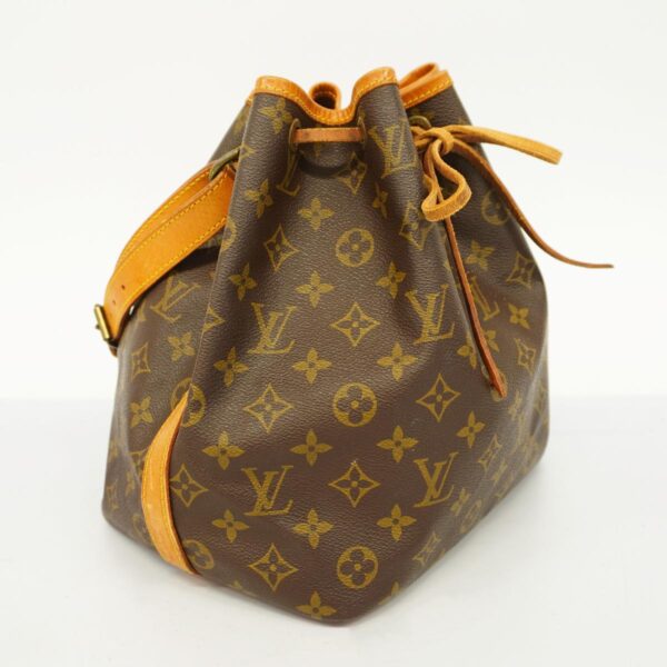 1240001051672 2 Louis Vuitton Petit Noe Monogram Shoulder Bag Brown