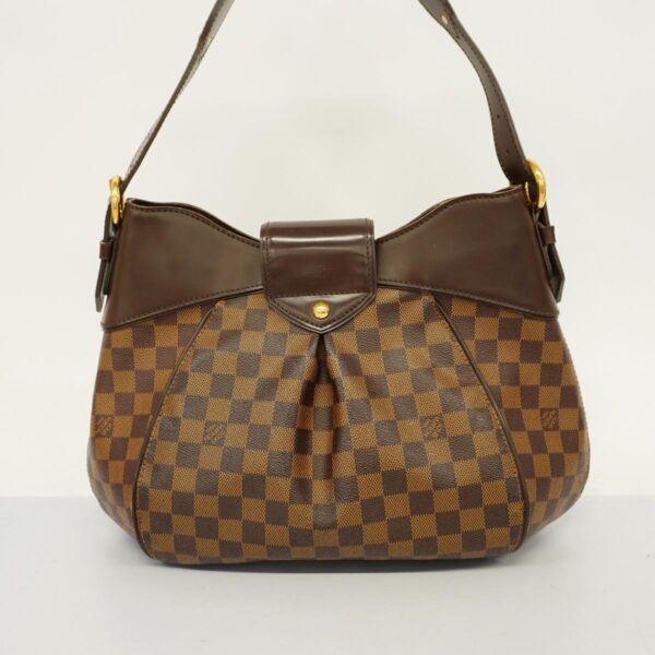 1240001051676 13 1 Louis Vuitton Sistina MM Damier Shoulder Bag Ebene