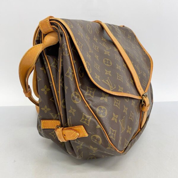 1240001051681 2 Louis Vuitton Saumur 35 Monogram Shoulder Bag Brown