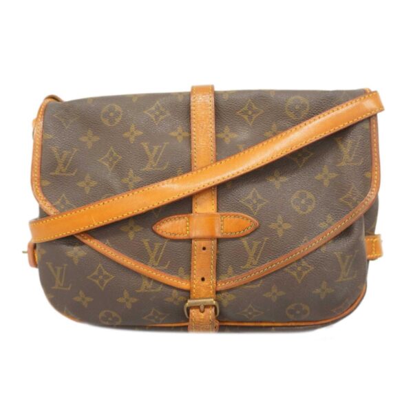 1240001051697 1 Louis Vuitton Saumur 30 Monogram Shoulder Bag Brown