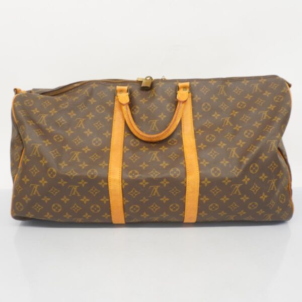 1240001051699 15 Louis Vuitton Keepall Bandouliere 60 Monogram Bag Brown