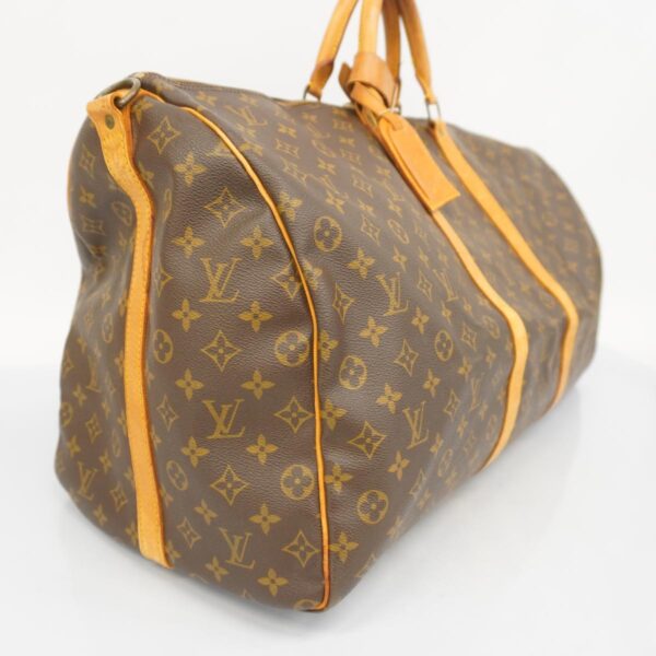 1240001051699 2 Louis Vuitton Keepall Bandouliere 60 Monogram Bag Brown