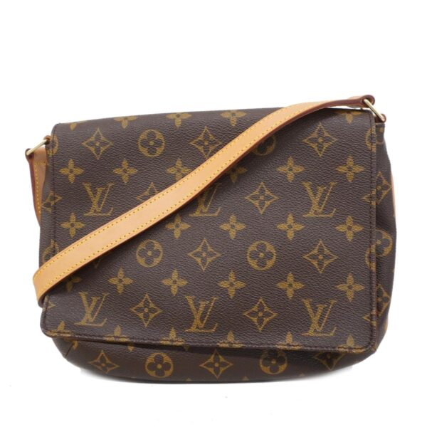 1240001051718 1 Louis Vuitton Musette Tango Short Strap Monogram Shoulder Bag Brown