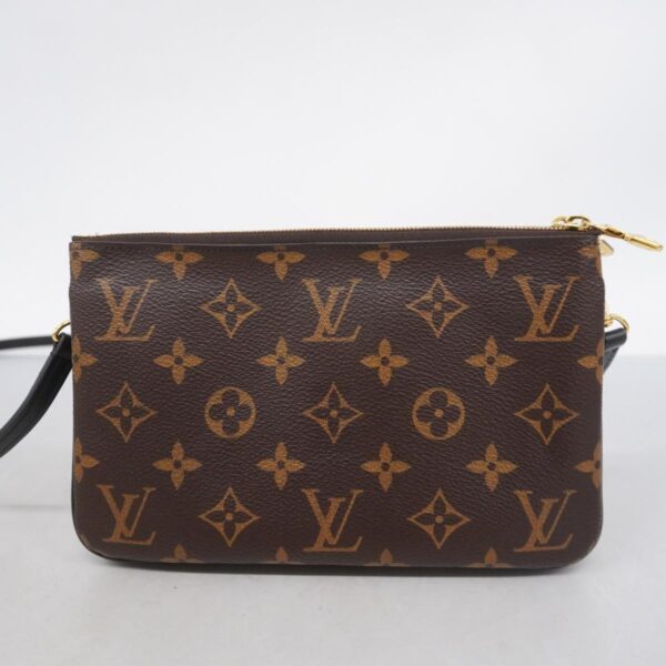 1240001051720 12 Louis Vuitton Pochette Double Zip Giant Shoulder Wallet Brown