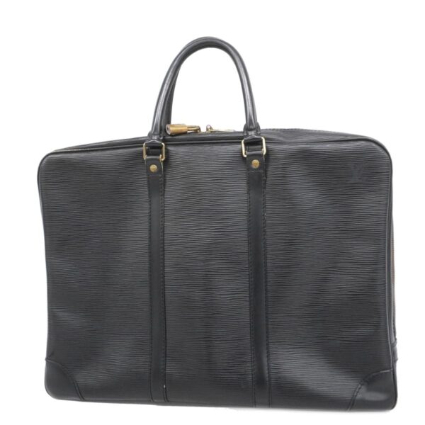 1240001051725 1 Louis Vuitton Porte de Cumin Voyage Epi Briefcase Noir