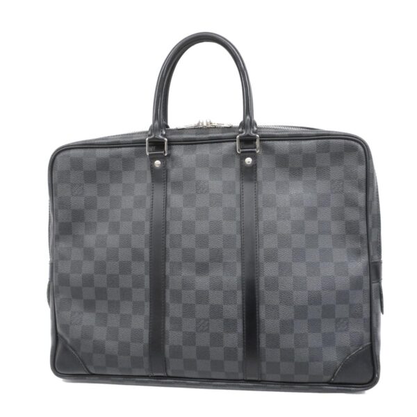 1240001051726 1 Louis Vuitton Porte de Cumin Voyage Graphite Briefcase Black