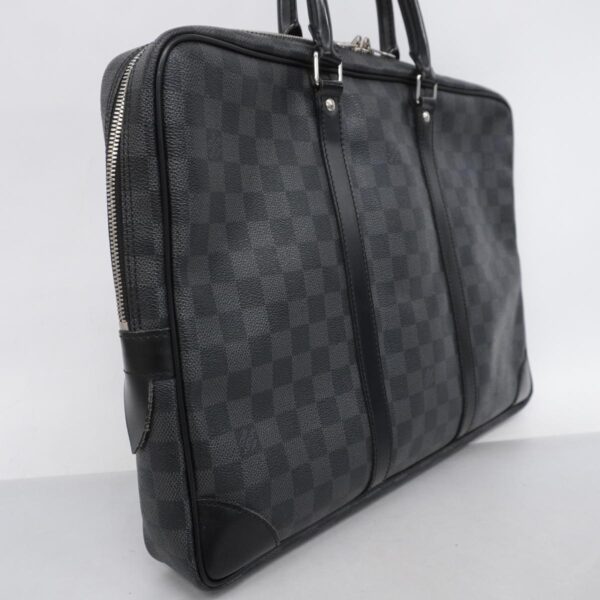 1240001051726 2 Louis Vuitton Porte de Cumin Voyage Graphite Briefcase Black