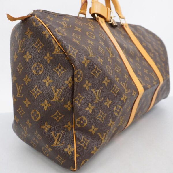 1240001051730 2 Louis Vuitton Keepall 50 Monogram Bag Brown