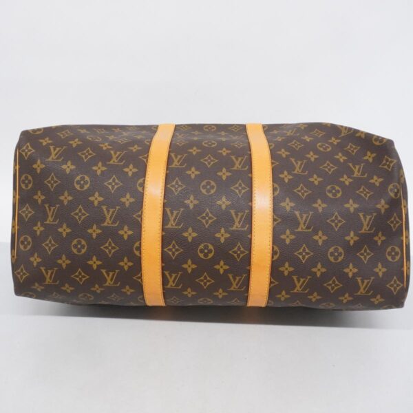 1240001051730 3 Louis Vuitton Keepall 50 Monogram Bag Brown