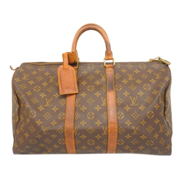 1240001051731 1 Louis Vuitton Keepall 45 Monogram Bag Brown