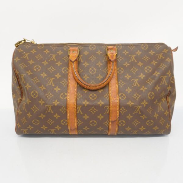 1240001051731 14 Louis Vuitton Keepall 45 Monogram Bag Brown