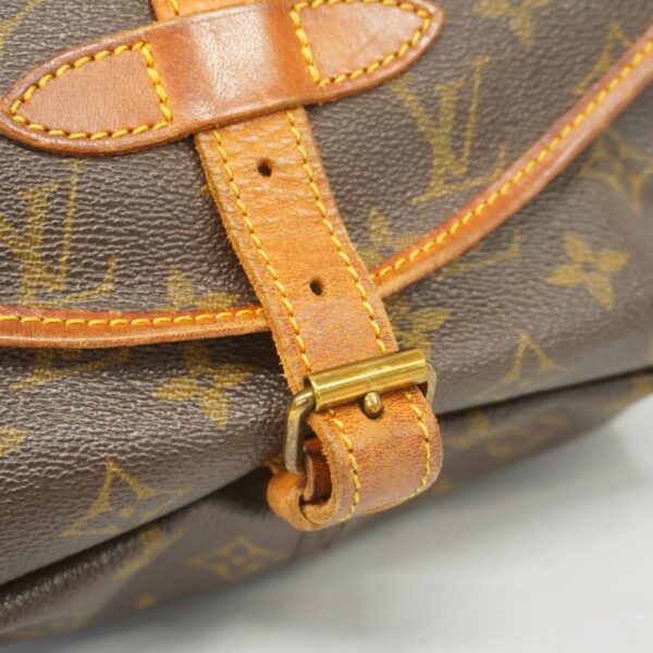 1240001051733 14 Louis Vuitton Saumur 30 Monogram Shoulder Bag Brown